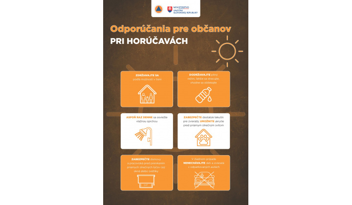 Odporúčania pre občanov PRI HORÚČAVÁCH